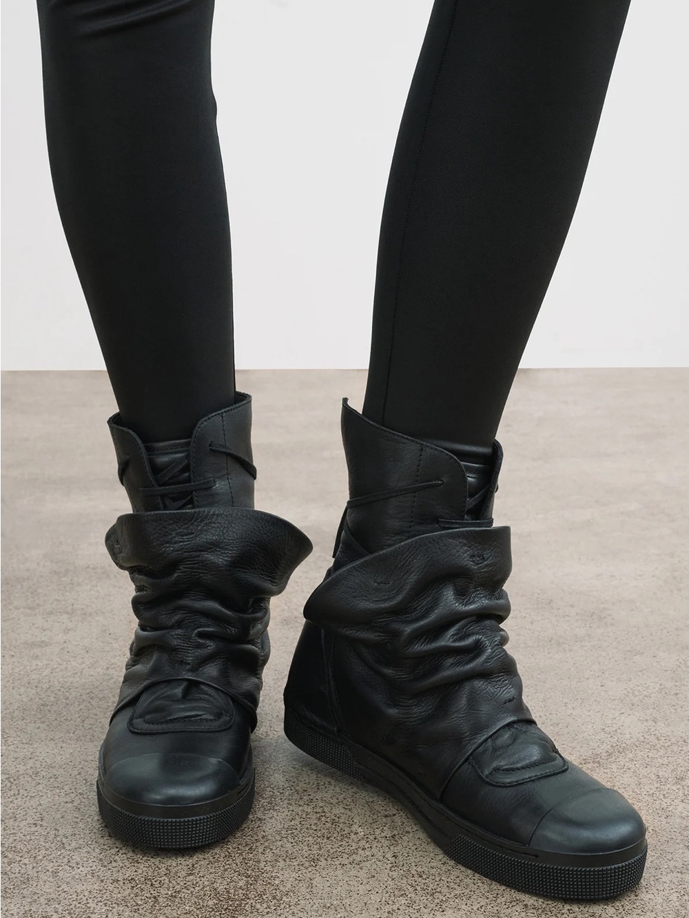 Marcella New York Sullivan Italian Leather Black Boot
